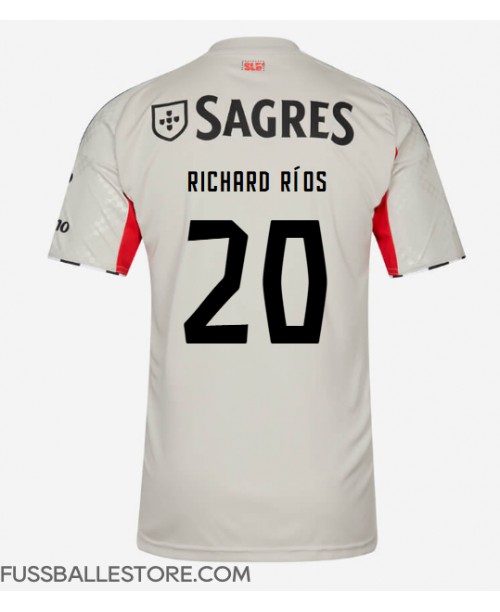 Günstige Benfica Richard Rios #20 Auswärtstrikot 2025-26 Kurzarm Günstige Benfica Richard Rios #20 Auswärtstrikot 2025-26 Kurzarm